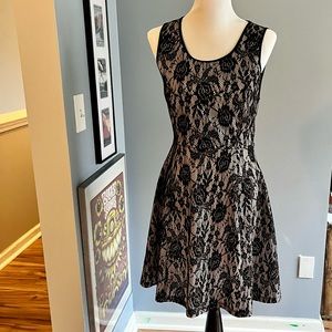 NWT Black Lace A-line dress